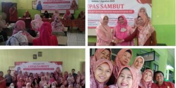 Pisah Sambut Kepala SDN Nanggewer 02, Pejabat Lama Roro Subali Ari Widowat Pada Pejabat Baru Siti Hazar Noviyanti