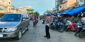 Polsek Bagan Sinembah Terjun Langsung Atasi Persoalan Kemacetan