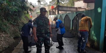 Babinsa Desa Pasir Angin Monitoring Pelaksanaan Lounching Program Samisade