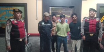 Polres Labuhan Batu Berhasil Amankan Pelaku Pencurian Tiang Besi Internet