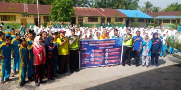 Sat Lantas Polres Labuhan Batu Giat Sosialisasi ke Sekolah -Sekolah, Terapkan Tertib Berlalu Lintas