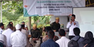 Banyak Hal Positif yang Didapatkan Forkopimcam Halmahera Tengah, Saat Menjalani Kunjungan Kerja di Wilayah Desa Tugu Selatan.