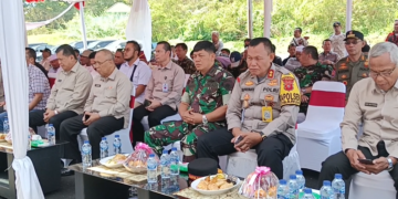 Danramil 0621-10 Cisarua Megamendung Hadiri Syukuran Penggunaan Hanggar/Los dan Area Parkir Pafesta