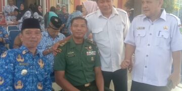 Upacara Hari Ulang Tahun KORPRI dan PGRI di Bagan Sinembah Raya