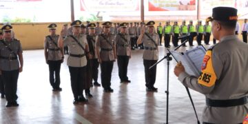 Kapolres Labuhanbatu Pimpin Upacara Serah Terima Jabatan