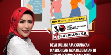 Dewi Juliani Himbau Warga Kembali Gunakan Masker untuk Cegah Penyebaran Covid-19