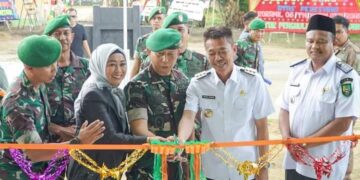 Bupati Rohil Dampingi Danrem 031 Wira Bima Resmikan Koramil 06 Tanjung Medan