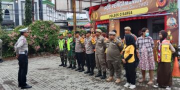 Kegiatan Apel Gabungan untuk Pengamanan Natal dan Tahun Baru di Cisarua