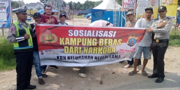 Personel Polres Labuhanbatu Lakukan Patroli dan Sosialisasi Bahaya Narkoba