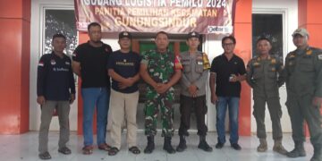 Pengamanan Logistik Pemilu 2024 di GOM Kecamatan Gunungsindur Kabupaten Bogor