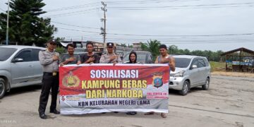 Berantas Narkoba, Personil Polres Labuhanbatu Patroli dan Sosialisasi (KBN)