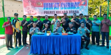 Melalui Program Jumat Curhat, Kapolres Ajak Masyarakat Menyambut Pemilu Dengan Damai