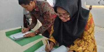 Penandatangan MOU Posbakum Tahun 2024 PN Rohil dan LBH Ananda