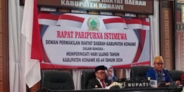 Hadiri Rapat Istimewa di DRPD Pj. Bupati Konawe Paparkan 3 Konsep Rencana pembangunan Kab. Konawe
