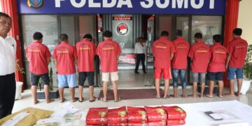 Polda Sumut Tuntut Mati 22 Pengedar Narkoba dan Sita Barang Bukti 1.3 Ton