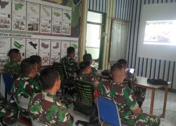 Anggota Koramil 0621-10/Cisarua Megamendung Ikuti Penyuluhan Pertanian Melalui Zoom Meeting