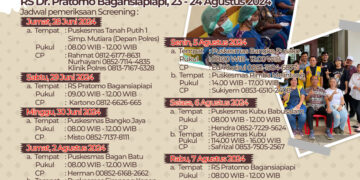 Operasi Katarak Gratis Sambut HUT Bhayangkara dan Dirgahayu TNI di Rohil