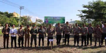 Polres Kolaka Utara Gelar Aksi Tanam Pohon untuk Hari Bhayangkara ke-78