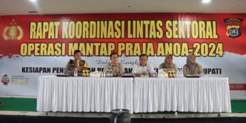 Polres Kolaka Utara Gelar Rapat Koordinasi Lintas Sektoral untuk Ops Mantap Praja Anoa 2024