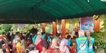 Kampanye Dialogis Paslon Asset di Desa Gelora Rohil