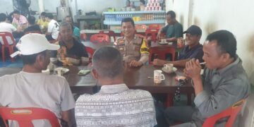 Bhabinkamtibmas Panipahan Gelar Cooling System Jelang Pilkada