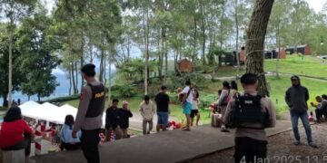 Polres Toba Intensifkan Patroli di Tempat Wisata Akhir Liburan Tahun Baru