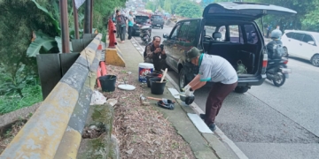 Forkopimcam Caringin Gelar Aksi Bebersih Serentak, Imbau Warga Tak Buang Sampah Sembarangan