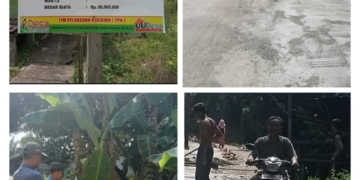 Masyarakat Apresiasi Pembangunan Rehab Jalan oleh Pemdes Rantau Panjang Kiri Hilir, Melalui Dana Desa (DD) TA 2025