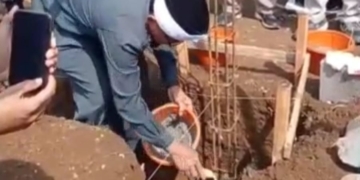 Peletakan Batu Pertama Mushollah Al-Fikri di Cibanteng