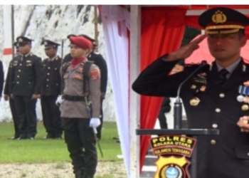 Upacara HUT Bhayangkara ke-79 di Kolaka Utara Berlangsung Khidmat, Bupati Apresiasi Sinergi Polri dan Masyarakat