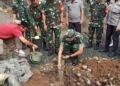 Dandim Kab. Bogor Pimpin Peletakan Batu Pertama Pembangunan Posramil Megamendung