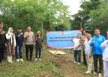 Kapolres Bogor Tinjau Lokasi Pembangunan Kantor Baru Polsek Rancabungur