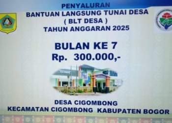 Pemdes Cigombong Salurkan BLT-DD untuk Bulan Juli 2025