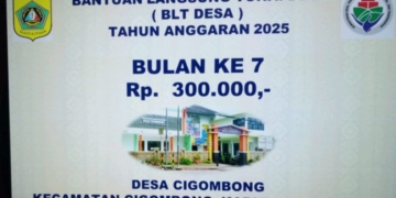 Pemdes Cigombong Salurkan BLT-DD untuk Bulan Juli 2025