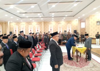 Bupati Rokan Hilir Lantik Pejabat Pimpinan Tinggi Pratama, Staf Ahli, Asisten, dan Camat