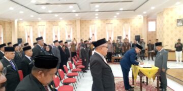 Bupati Rokan Hilir Lantik Pejabat Pimpinan Tinggi Pratama, Staf Ahli, Asisten, dan Camat
