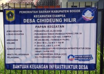 Desa Cihideung Ilir Realisasikan Bantuan Keuangan Infrastruktur Desa Tahap I Tahun 2025