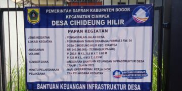 Desa Cihideung Ilir Realisasikan Bantuan Keuangan Infrastruktur Desa Tahap I Tahun 2025