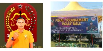 DPP TOPAN RI Lukman Nur Hakim Apresiasi Kodim 0321 Rohil Gelar Turnamen Bola Voli Sambut HUT RI ke-80