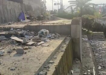 Kafe Semi Permanen “Sisi Puncak” di Lahan PTPN Gunung Mas Dibongkar Pemilik