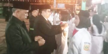 Pengukuhan Pasukan Pengibar Bendera Pusaka Tingkat Kecamatan Cigombong