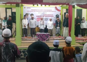 Pemdes Sukadamai Gelar Tasyakuran Kemerdekaan RI dan Apresiasi Warga Berprestasi