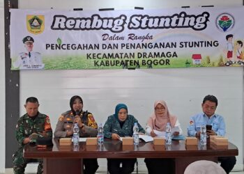 Kapolsek Dramaga Hadir Dalam Giat Rembug Stunting Sekaligus Ajak Warga Jaga Kondusifitas Wilayah