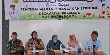 Kapolsek Dramaga Hadir Dalam Giat Rembug Stunting Sekaligus Ajak Warga Jaga Kondusifitas Wilayah