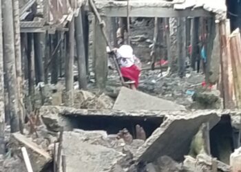 Potret Memilukan Jalan di Panipahan Tiba-tiba Ambruk