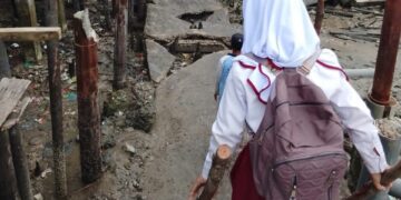 Bupati Rohil Perintahkan Dinas PUTR Segera Tangani Jalan Garuda yang Ambruk