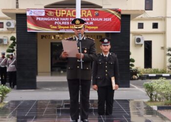 Pokres Rohil Gelar Upacara Peringati Hari Pahlawan Tahun 2025