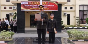 Pokres Rohil Gelar Upacara Peringati Hari Pahlawan Tahun 2025