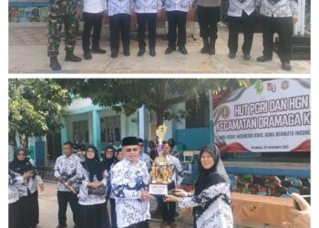 Wasto, S.Hut Hadiri Upacara Hari Guru Nasional dan HUT ke-80 PGRI Kabupaten Bogor
