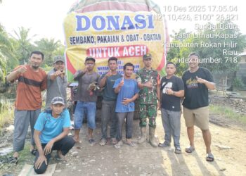 Warga Desa Sungai Daun Salurkan Donasi untuk Korban Bencana di Aceh